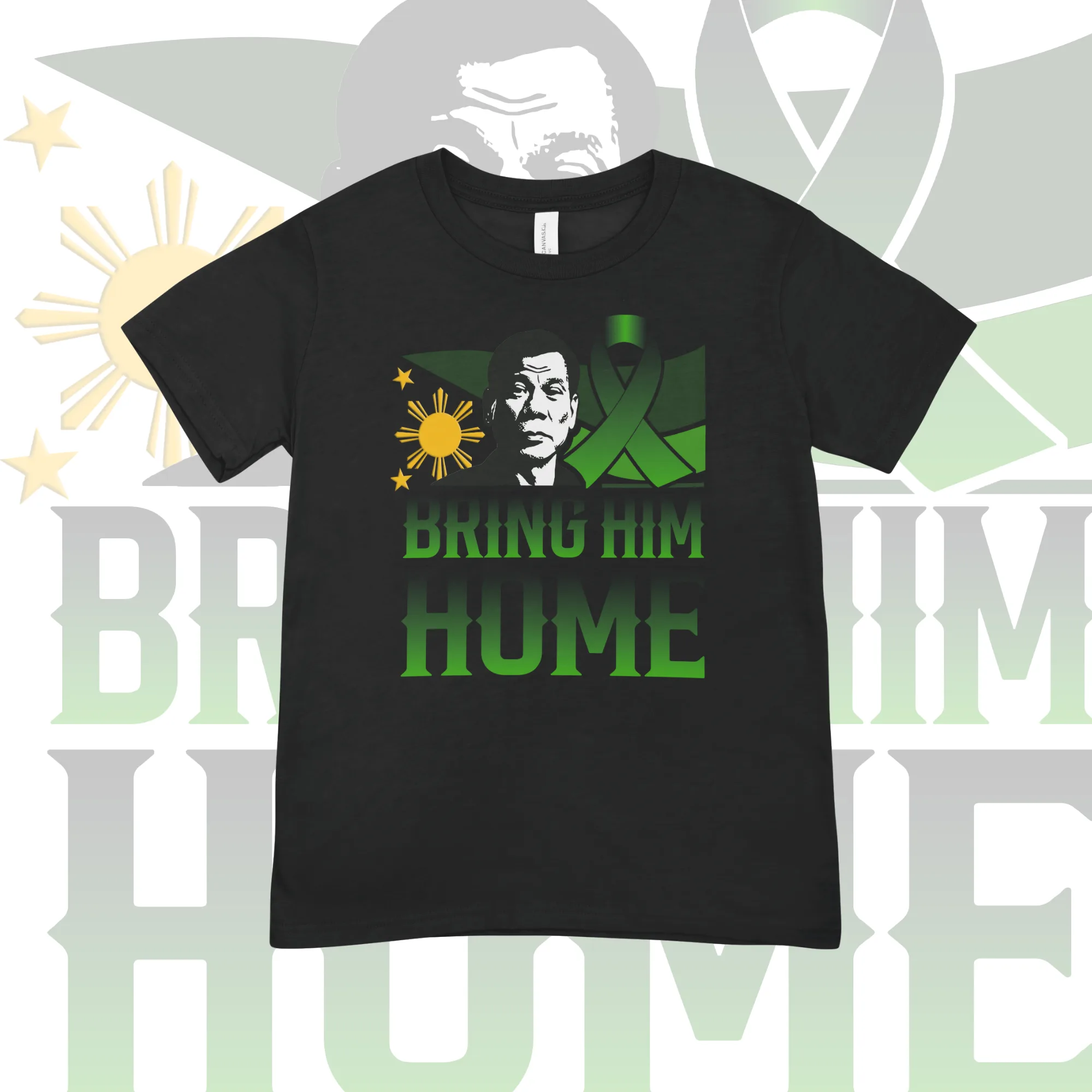 Bring Him Home green T-shirt - Image 2